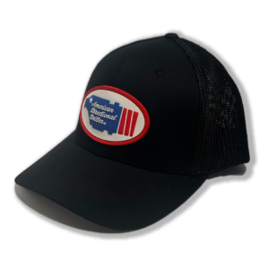 American Directional Driller Trucker Hat, Flexfit, PVC 3D Patch, Black