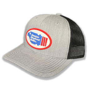 American Directional Driller Trucker Hat, Adjustable, PVC 3D Patch, Grey